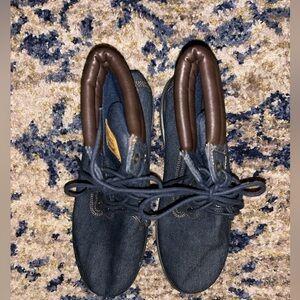 Levi Dark  Blue High-Top Boot